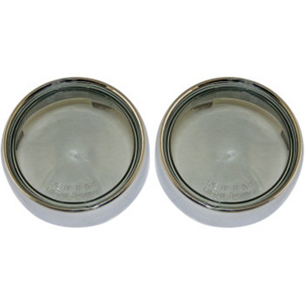 カスタム ダイナミクス ウインカーベゼル アダプタ クローム/スモーク