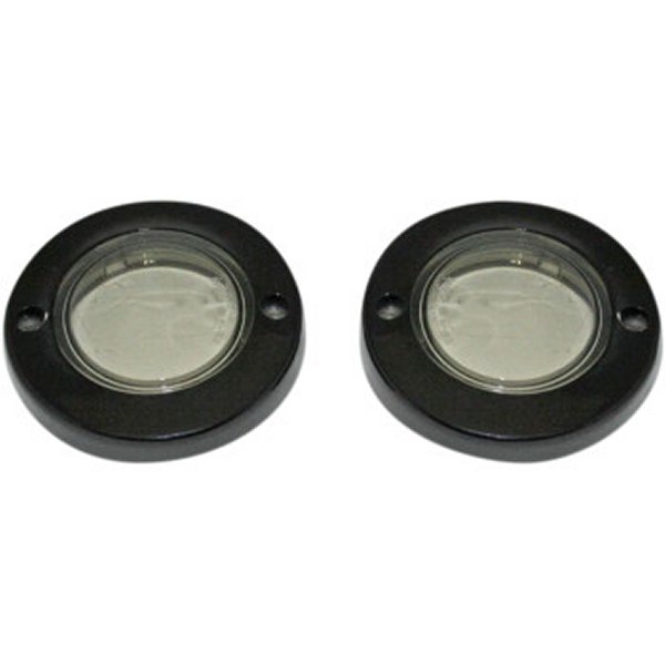 カスタム ダイナミクス ウインカーベゼル フラット クローム/赤