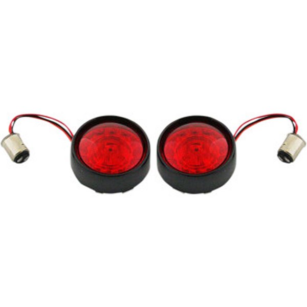 カスタム ダイナミクス LEDウインカーインサート ダブル球 リア 赤/黒