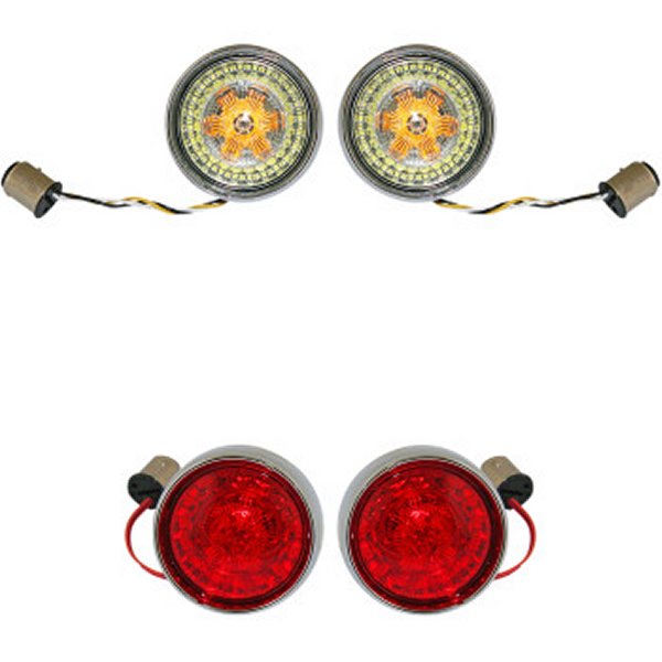 カスタム ダイナミクス LEDウインカーインサート 11年以降 クローム