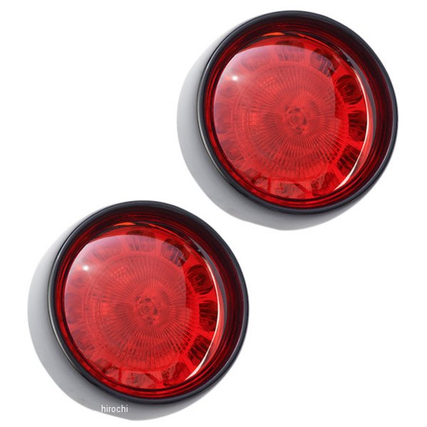 カスタムダイナミクス LEDウインカーインサート シングル球 リア 赤/黒