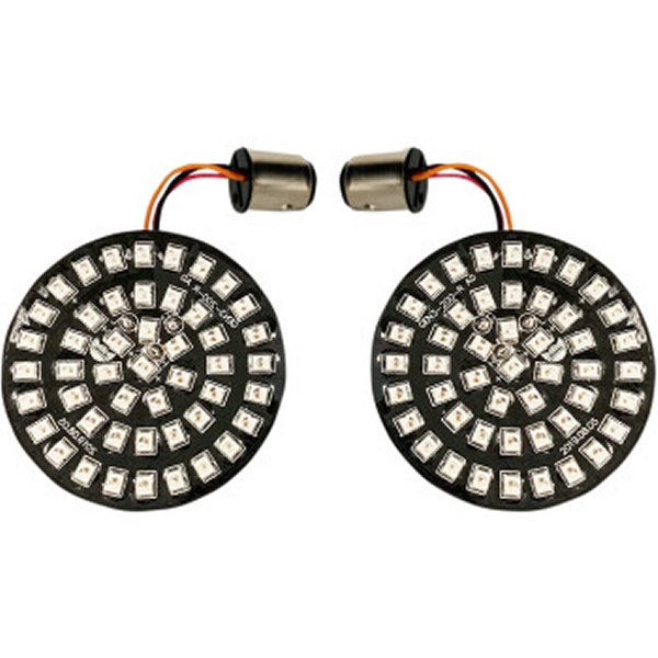 LEDインサート ダブル球 アンバー ブレット型