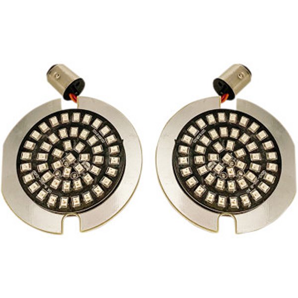 LEDインサート ダブル球 アンバー フラット型