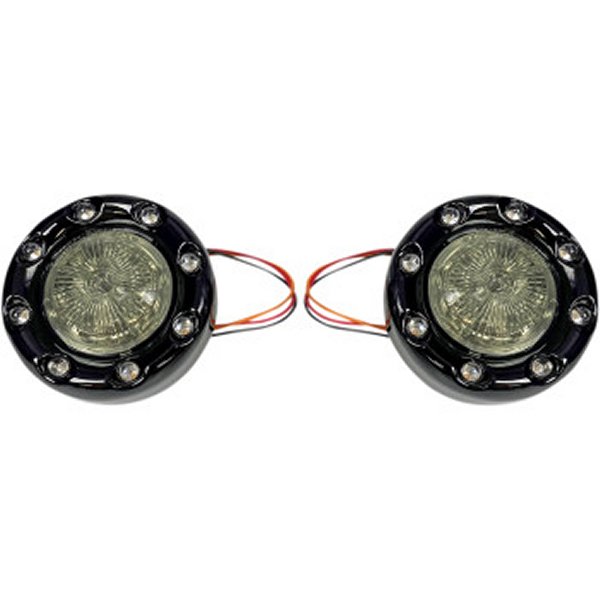 カスタム ダイナミクスLEDウインカー リアブレット ダブル球 黒/スモーク