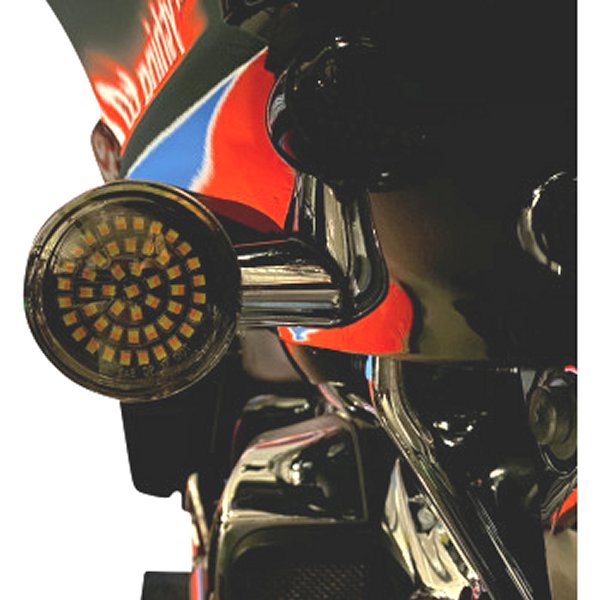 カスタム ダイナミクス LEDウインカーインサートフロント ブレット型