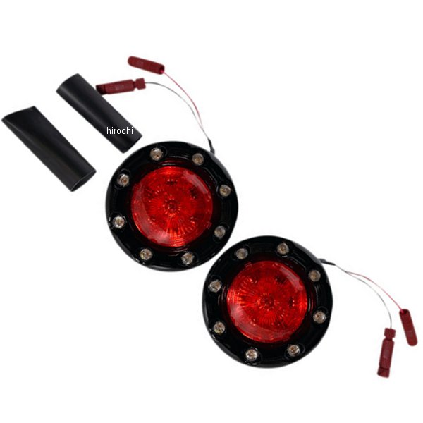 LIGHT LED Bullet Ringz 黒/赤