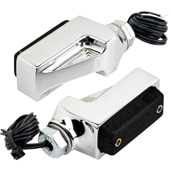 LEDウインカー クローム アンバーLED 左右ペア