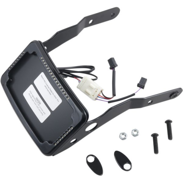 ナンバープレート 10年‑15年 FXDWG タグライト付 黒