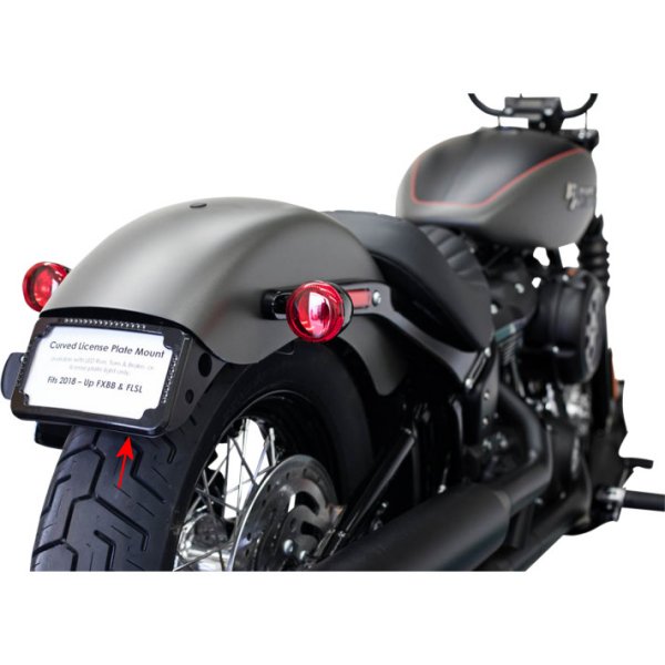 ナンバープレート 18年以降 FLSL ウインカー付 黒