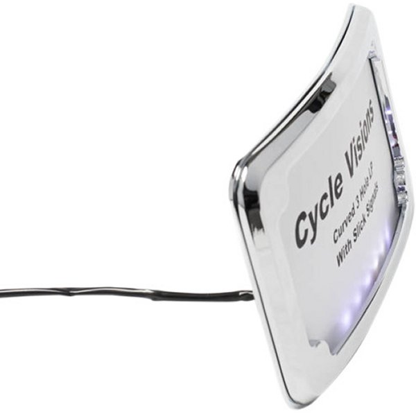 ナンバープレート ナンバープレート 3穴/ナンバー灯のみ クローム