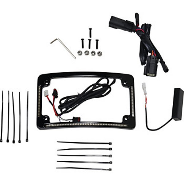 ナンバープレート 14年以降 FLHR ラン/ブレーキ/ウインカー付 黒