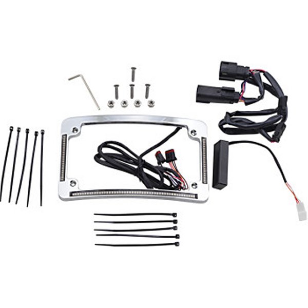 ナンバープレート 14年以降 FLHR ラン/ブレーキ/ウインカー付 クローム