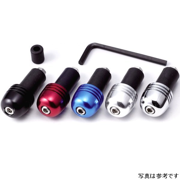 バーエンド ビッグヘッド アルミ D22.6 L26 内径14/17～19mm 2個セット 