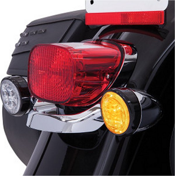 LEDファングライト フロント シングル球 アンバー/黒