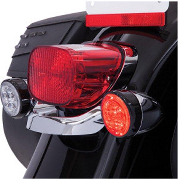 LEDファングライト リア シングル球 赤/黒