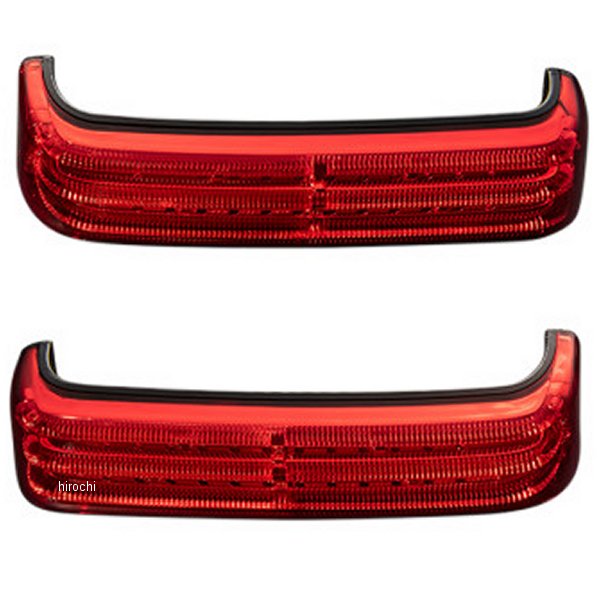 PB-SB-HD-BR カスタムダイナミクス LEDサドルバッグライト 99年‑13年 FLHT 黒/赤