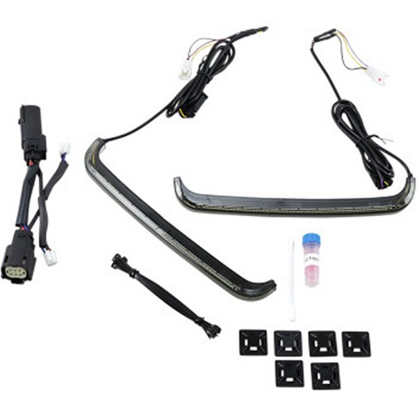 カスタム ダイナミクス LEDサドルバッグライト 10年-13年 FLHX スモーク