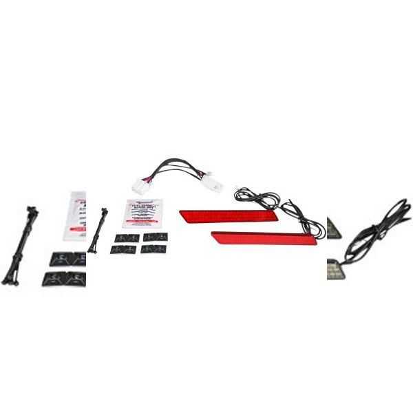 CD-LATCH-HD-R カスタム ダイナミクス LEDサドルバッグラッチライト 97年-13年 FLHS 赤