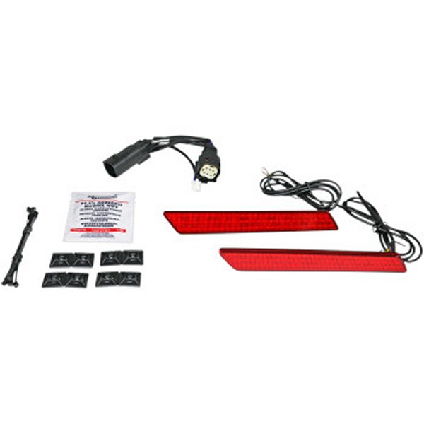 CD-LATCH-SS6-R カスタム ダイナミクス LEDサドルバッグラッチライト 10年-13年 FLHX 赤