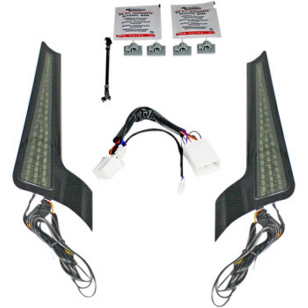 カスタム ダイナミクス LEDパネル 06年-09年 FLHX 黒/スモーク