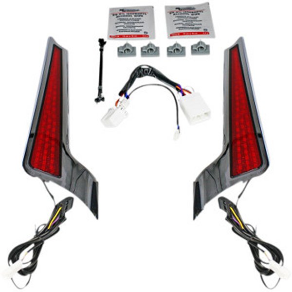 カスタム ダイナミクス LEDパネル 06年-09年 FLHX 黒/赤