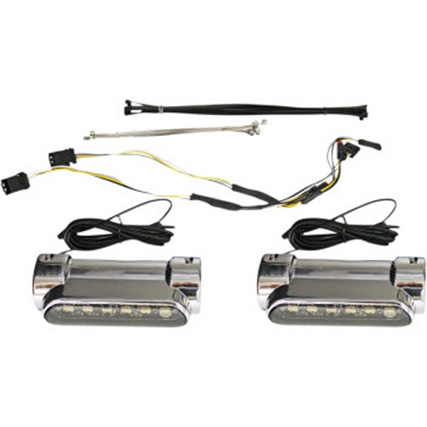 カスタム ダイナミクス エンジンガードLED ウインカー機能付 14年以降 クローム