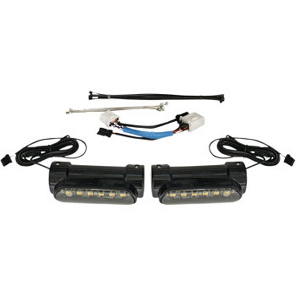 カスタム ダイナミクス エンジンガードLED ウインカー機能付 97年-13年 グロスブラック