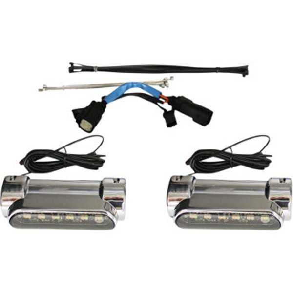 カスタム ダイナミクス エンジンガードLED ウインカー機能付 10年-13年 クローム