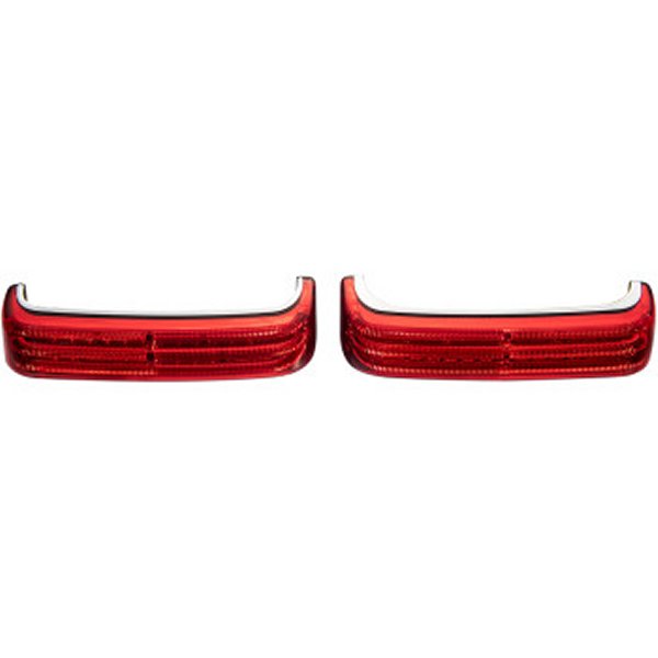 カスタム ダイナミクス LEDサドルバッグライト 14年以降 FLHX クローム/赤