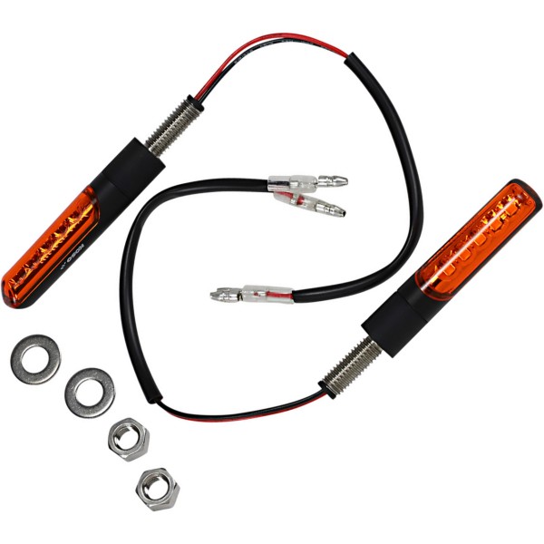  LED ウインカー エレクトロ アンバーレンズ 左右ペア