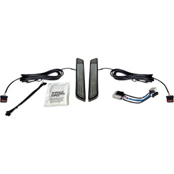 カスタム ダイナミクス LEDフォークライト 99年-13年 FLHR スモーク/黒