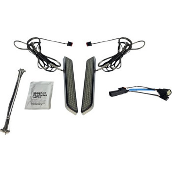 カスタム ダイナミクス LEDフォークライト 10年-13年 FLHX スモーク/クローム