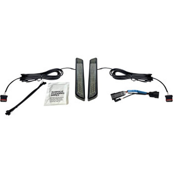 カスタム ダイナミクス LEDフォークライト 10年-13年 FLHXSE スモーク/黒