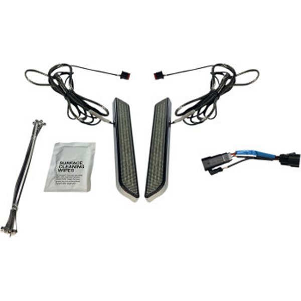 【セール特価】 カスタム ダイナミクス LEDフォークライト 10年-13年 FLHXSE スモーク/クローム