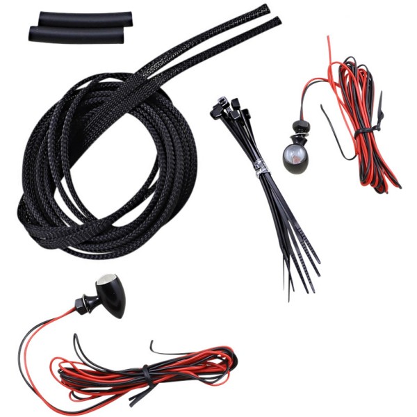 LEDウインカー マイクロ ビレット 赤 黒