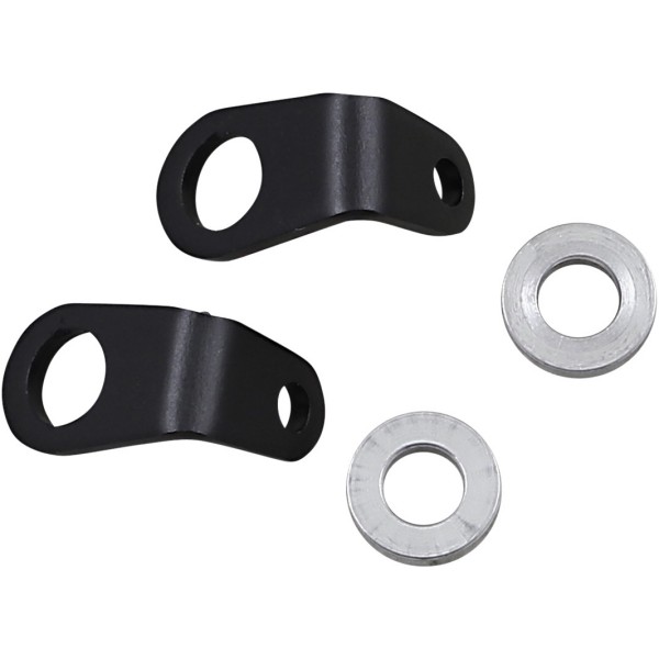 マイクロビレット ウインカー用 マウントブラケット L型 黒