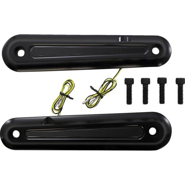 Legit Elypse LED フロント ターン シグナル 22年-23年 ハーレー FLHXST 黒