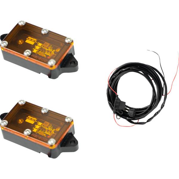 LEDロックライト 2個入り アンバー