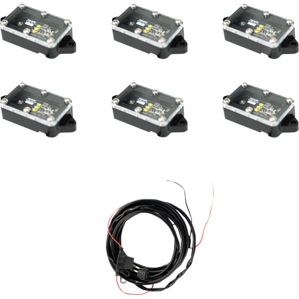 LEDロックライト 6個入り クリア