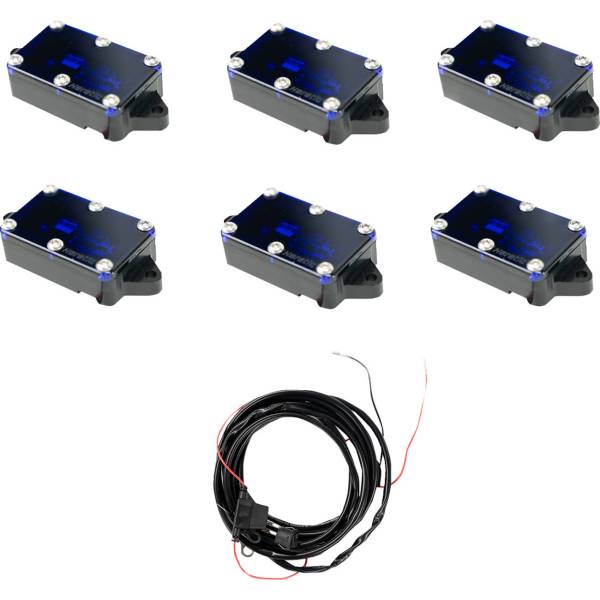LEDロックライト 6個入り 青