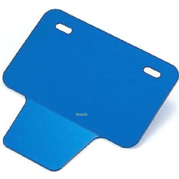 ポッシュ POSH 角小型ナンバープレートホルダー 50～125cc用(三角ステッカー付) ブルー