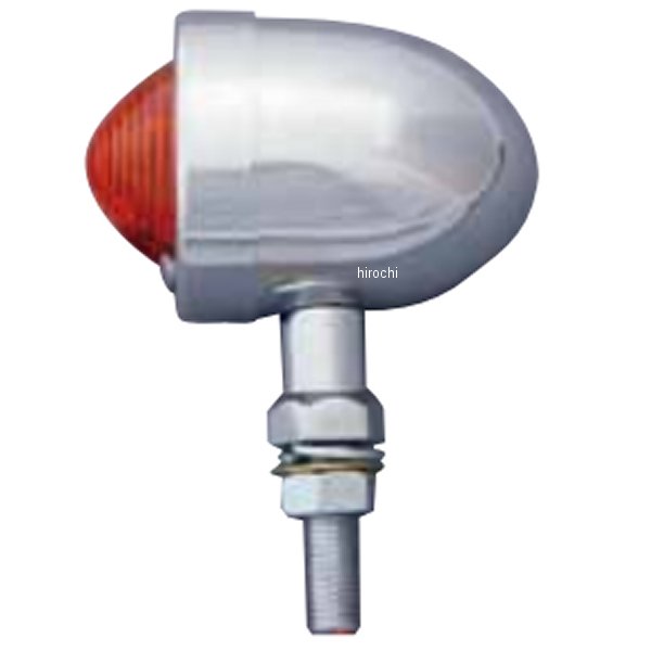 ポッシュ POSH ミニブレットウインカー シングル メッキ/オレンジ