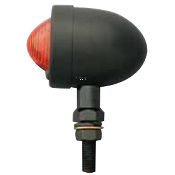 ポッシュ POSH ミニブレットウインカー シングル 黒/オレンジ