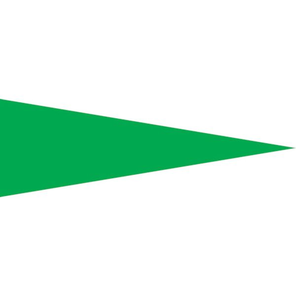 815-1311 マーキング用ステッカー 緑 マーキング-515G 5×15mm三角 100枚組 PET