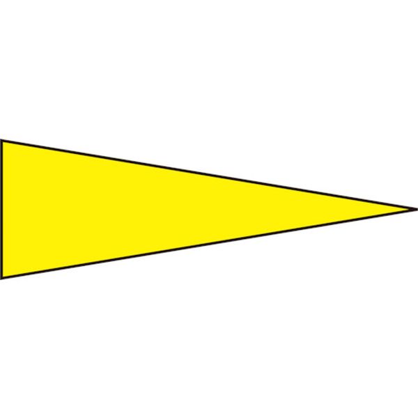 815-1312 マーキング用ステッカー 黄 マーキング-515Y 5×15mm三角 100枚組 PET