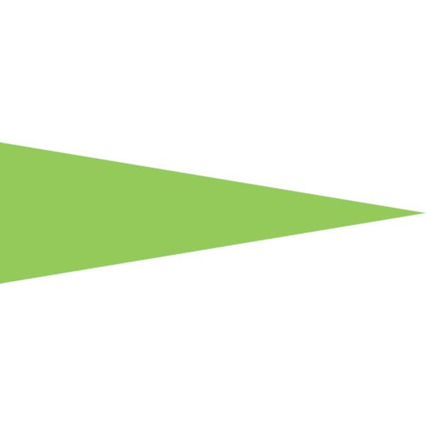 マーキング用ステッカー 蛍光緑 マーキング-515KG 5×15mm三角 100枚組 エンビ