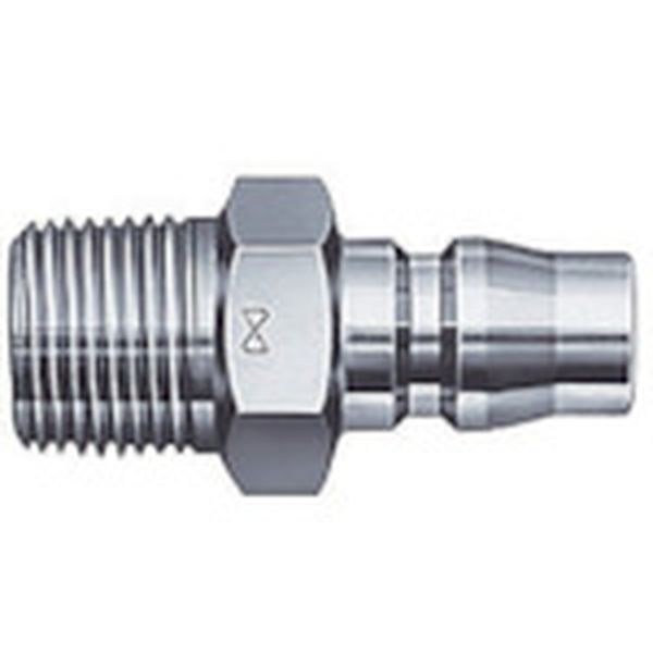 STEEL ハイカプラ鋼鉄製(めねじ取付用プラグ)相手側Rc1/4 耐圧力2.0Mpa(00282)