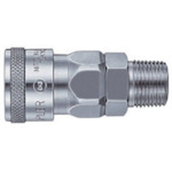 ハイカプラ 鋼鉄製 ニトリルゴムNBR(SG)(めねじ取付用ソケット)相手側Rc1/4 耐圧力2.0Mpa(00302)