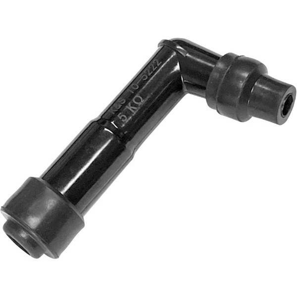 プラグキャップ 120°エルボー 10/12mm 黒