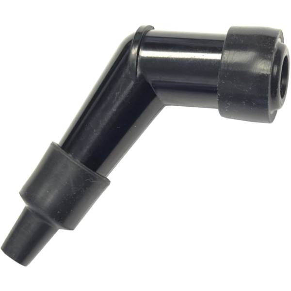 プラグキャップ 120°エルボー ショート 14mm 黒